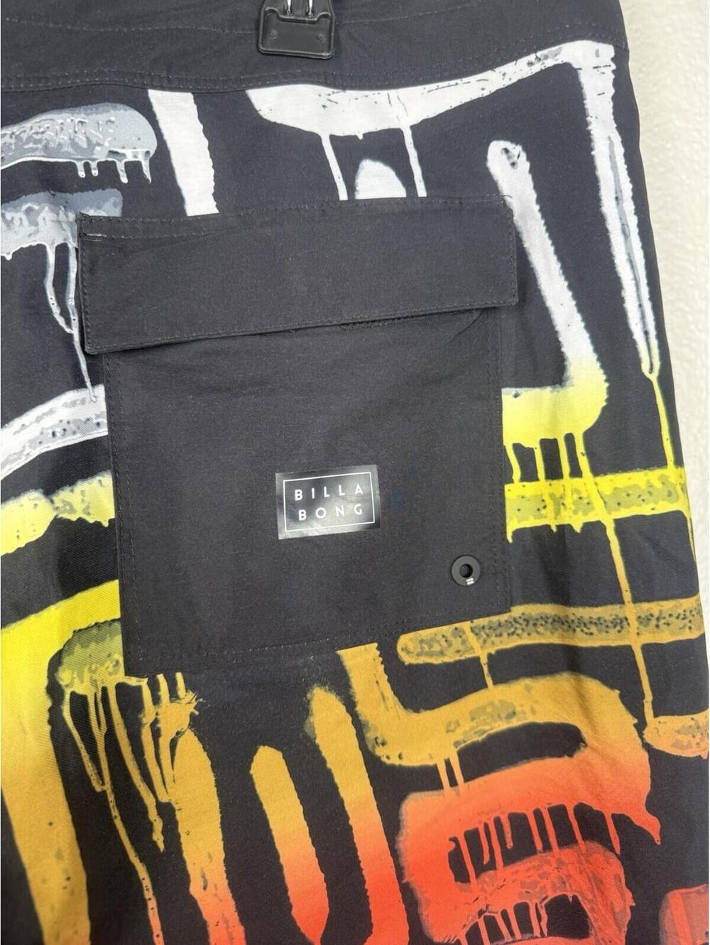 Billabong Airlite Sundays Boardshorts 38 Graffiti Neon Surf Swim Trunks - Picture 3 of 7